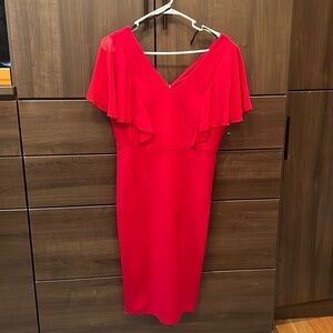 Red Size 6 shift dress